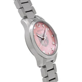 Gucci G Timeless Quartz Mother of Pearl Pink Dial Silver Steel Strap Watch For Women - YA1265013 Buy Now By Gucci