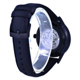 Emporio Armani Meccanico Automatic Black Dial Black Leather Strap Watch For Men - AR60042 Buy Now By Emporio Armani