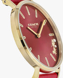 Coach Perry Red Dial Red Leather Strap Watch for Women - 14503852 Buy Now By Coach