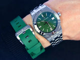 Maurice Lacroix Aikon Automatic Green Dial Silver Steel Strap Watch for Men - AI1807-SS002-630-1 Buy Now By Maurice Lacroix