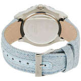 Guess Limelight Quartz Blue Dial Blue Leather Strap Watch For Men - W0775l1 Buy Now By Guess