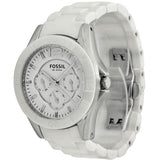 Fossil Ceramic White Dial White Ceramic Strap Watch for Women - CE1002 Buy Now By Fossil