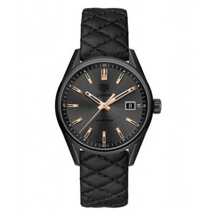 Tag Heuer Carrera Special Edition Black Dial Black Leather Strap Watch for Women - WAR1113.FC6392 Buy Now By Tag Heuer