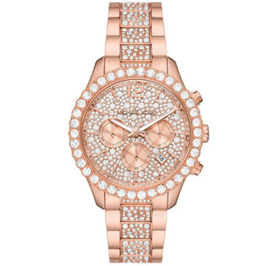 Michael Kors Layton Chronograph Rose Gold Dial Rose Gold Steel Strap Watch For Women - MK7285 Buy Now By Michael Kors