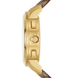 Tory Burch The Tory Chronograph White Dial Maroon Jacquard Strap Watch for Women - TBW1050 Buy Now By Tory Burch