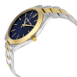 Michael Kors Slim Runway Blue Dial Two Tone Steel Strap Watch for Women - MK3479 Buy Now By Michael Kors