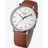 Tissot T Classic Everytime Large White Dial Brown Leather Strap Watch For Men - T109.610.16.037.00 Buy Now By Tissot