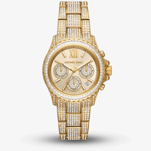 Michael Kors Everest Chronograph Crystals Gold Dial Gold Steel Strap Watch For Women - MK7254 Buy Now By Michael Kors