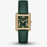 Michael Kors Emery Quartz Diamonds Green Dial Green Leather Strap Watch For Women - MK4697 Buy Now By Michael Kors