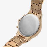 Guess Moonlight Multi Function Diamonds White Dial Rose Gold Steel Strap Watch for Women - GW0320L3 Buy Now By Guess