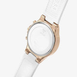 Guess Moonlight Diamonds White Dial White Rubber Strap Watch for Women - GW0257L2 Buy Now By Guess