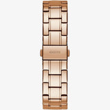 Guess Glitter Diamonds Pink Dial Rose Gold Steel Strap Watch for Women - GW0405L3 Buy Now By Guess