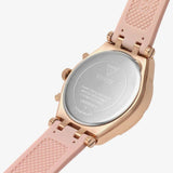 Guess Heiress Diamonds Rose Gold Dial Pink Rubber Strap Watch for Women - GW0407L3 Buy Now By Guess