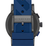Burberry The City Sport Chronograph Black Dial Blue Rubber Strap Watch For Men - BU9807 Buy Now By Burberry