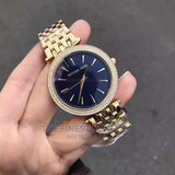Michael Kors Darci Blue Dial Gold Steel Strap Watch for Women - MK3406 Buy Now By Michael Kors