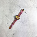 Versace Icon Active Chronograph Quartz Gold Dial Red Leather Strap Watch For Men - VEZ701222 Buy Now By Versace