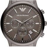 Emporio Armani Classic Chronograph Grey Dial Grey Steel Strap Watch For Men - AR2454 Buy Now By Emporio Armani