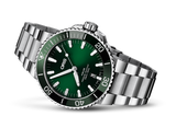 Oris Aquis Date Green Dial Silver Steel Strap Watch for Men - 0173377304157-0782405PEB Buy Now By Oris