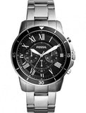 Fossil Grant Sport Chronograph Black Dial Silver Steel Strap Watch for Men - FS5236 Buy Now By Fossil