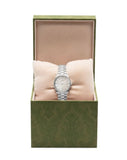 Gucci G Timeless Diamonds White Dial Silver Steel Strap Watch for Women - YA1265064 Buy Now By Gucci
