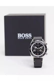 Hugo Boss Chronograph Black Dial Black Leather Strap Watch for Men - 1513864 Buy Now By Hugo Boss