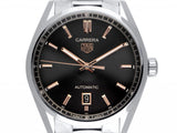 Tag Heuer Carrera Black Dial Silver Steel Strap Watch for Men - WBN2113.BA0639 Buy Now By Tag Heuer