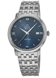 Omega De Ville Prestige Co-Axial Orbis Blue Dial Silver Steel Strap Watch for Men - 424.10.40.20.03.001 Buy Now By Omega