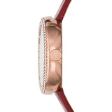 Emporio Armani Rosa Two Hand White Dial Red Leather Strap Watch For Women - AR11357 Buy Now By Emporio Armani