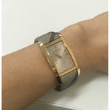 Burberry The Pioneer Rose Gold Dial Haymarket Brown Leather Strap Watch for Women - BU9408 Buy Now By Burberry