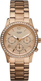 Guess Mini Spectrum Quartz Rose Gold Dial Rose Gold Steel Strap Watch For Women - W0122L3 Buy Now By Guess