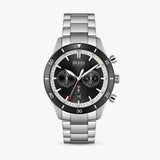 Hugo Boss Santiago Black Dial Silver Steel Strap Watch for Men - 1513862 Buy Now By Hugo Boss