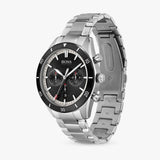 Hugo Boss Santiago Black Dial Silver Steel Strap Watch for Men - 1513862 Buy Now By Hugo Boss