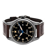 IWC Pilot's Watch Mark XVIII 40mm Black Dial Brown Leather Strap Watch for Men - IW327006 Buy Now By IWC
