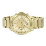 Armani Exchange Drexler Chronograph Gold Dial Gold Steel Strap Watch For Men - AX2602 Buy Now By Armani Exchange
