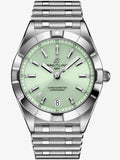 Breitling Chronomat 32 Diamonds Green Dial Silver Steel Strap Watch for Women - A77310101L1A1 Buy Now By Breitling