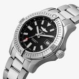 Breitling Avenger Automatic 43mm Black Dial Silver Steel Strap Watch for Men - A17318101B1A1 Buy Now By Breitling