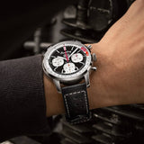 Breitling Top Time B01 Deus Black Dial Black Leather Strap Watch for Men - AB01765A1B1X1 Buy Now By Breitling