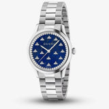 Gucci G Timeless Quartz Blue Dial Silver Steel Strap Watch for Women - YA1265043 Buy Now By Gucci