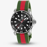 Gucci Dive Automatic Black Dial Two Tone Rubber Strap Watch for Men - YA136349 Buy Now By Gucci