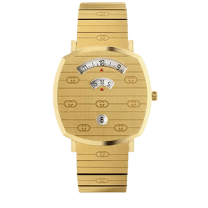 Gucci Grip Quartz Yellow Gold Dial Gold Steel Strap Unisex Watch - YA157409 Buy Now By Gucci