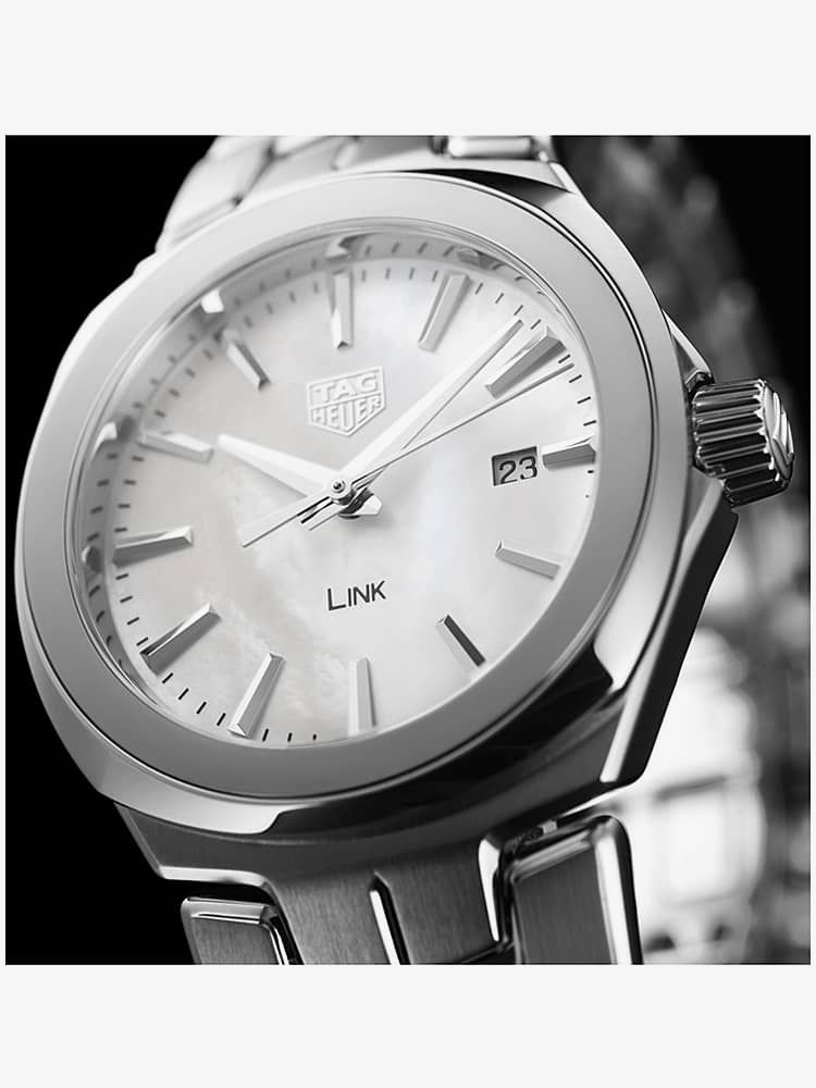 Tag Heuer Link Quartz Mother of Pearl Dial Silver Steel Strap Watch for Women - WBC1310.BA0600 Buy Now By Tag Heuer