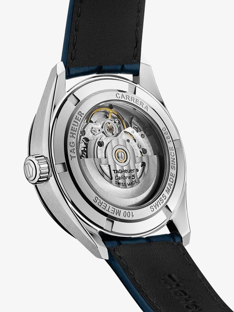 Tag Heuer Carrera Date Blue Dial Blue Leather Strap Watch for Men - WBN2112.FC6504 Buy Now By Tag Heuer