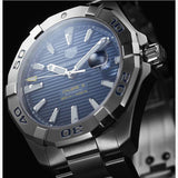 Tag Heuer Aquaracer Calibre 5 Automatic Blue Dial Silver Steel Strap Watch for Men - WAY2012.BA0927 Buy Now By Tag Heuer
