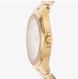 Michael Kors Lennox Three-Hand Silver Dial Gold Steel Strap Watch For Women - MK7278 Buy Now By Michael Kors