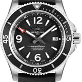 Breitling Superocean II 44mm Black Dial Black Rubber Strap Watch for Men - A17367D71B1S2 Buy Now By Breitling