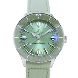 Breitling Superocean Heritage '57 Pastel Paradise Green Dial Green Leather Strap Watch for Women - A10340361L1X1 Buy Now By Breitling