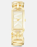Michael Kors Empire Three Hand Gold Dial Gold Steel Strap Watch For Women - MK7406 Buy Now By Michael Kors