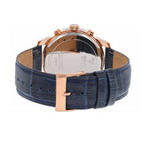 Guess Horizon Chronograph Blue Dial Blue Leather Strap Watch For Men - W0380G5 Buy Now By Guess