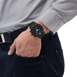 Emporio Armani Sport Chronograph Black Dial Black Mesh Bracelet Watch For Men - AR1968 Buy Now By Emporio Armani