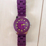 Marc Jacobs Pelly Purple Dial Purple Silicone Strap Watch for Women - MBM2505 Buy Now By Marc Jacobs